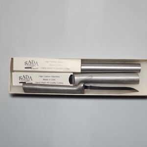3 Piece Of Rada Cutlery Kitchen Basic, Silver Handle. Made In USA ☆☆☆